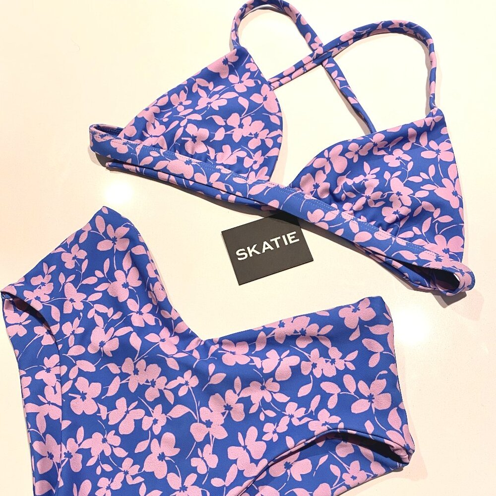 SKATIE Swim Bikini Top and Bottoms Size S